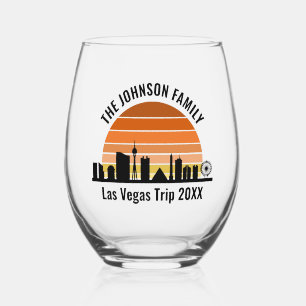 Las Vegas Strip Sunset Custom Vacation Weinglas Ohne Stiel