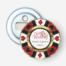 Las Vegas Styled Wedding - Gold, White & Red Flaschenöffner