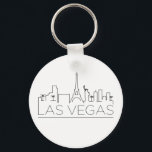 Las Vegas Stylized Skyline Schlüsselanhänger<br><div class="desc">A unique key chain representing the beautiful city of Las Vegas.  
This keychain features a stylized illustration of the city's unique skyline with its name underneath.</div>