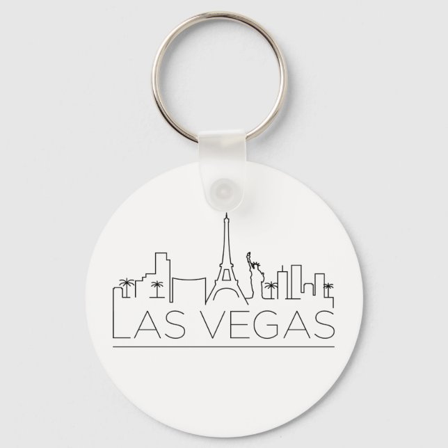 Las Vegas Stylized Skyline Schlüsselanhänger (Vorderseite)