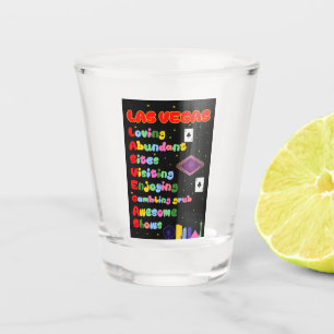 Las Vegas Tourist Akronym Schießglas Schnapsglas