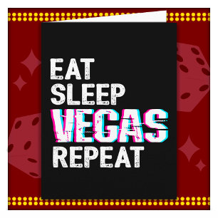 Las Vegas Trip essen Sleep Vegas Wiederholung Las  Karte