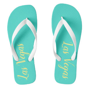 Las Vegas Türkis Yellow Flip Flops