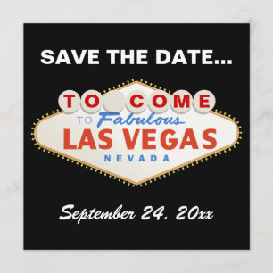 Las Vegas unterzeichnet moderne Hochzeit Save the  Date