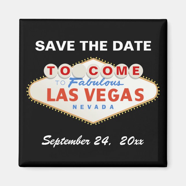 Las Vegas unterzeichnet zeitgenössische Hochzeit S Magnet (Vorne)
