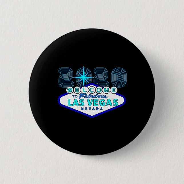 Las Vegas Urlaubsschild  Button (Vorderseite)