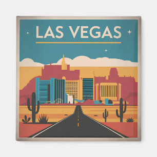 Las Vegas USA Vintag Magnet