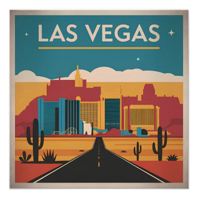 Las Vegas USA Vintag Poster (Vorderseite)
