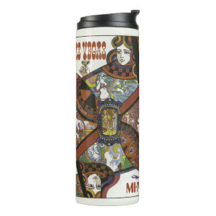 Las Vegas USA Vintager, kundenspezifischer Monogra Thermosbecher