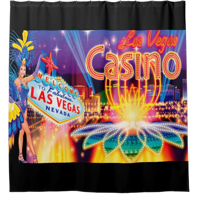 Las Vegas Vacation Duschvorhang (Vorderseite)