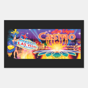Las Vegas Vacation Rechteckiger Aufkleber