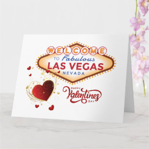 Las Vegas Valentinstag-Karte Karte