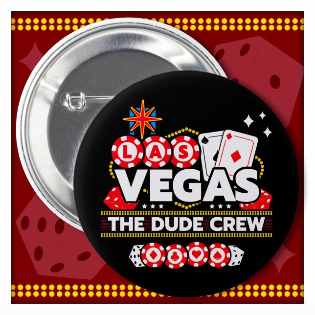 Las Vegas Vegas Vacation Typ Crew Boys Trip Las Ve Button (Von Creator hochgeladen)