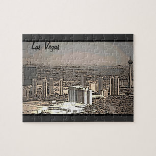 Las Vegas Vintage-Stadt-Puzzle