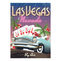 Las Vegas Vintages Urlaubsplakat