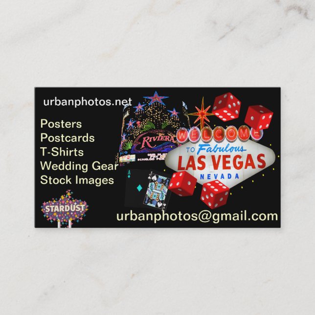 Las Vegas-Visitenkarten Visitenkarte (Vorderseite)