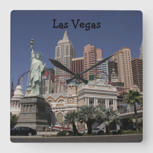 Las Vegas-Wanduhr Quadratische Wanduhr
