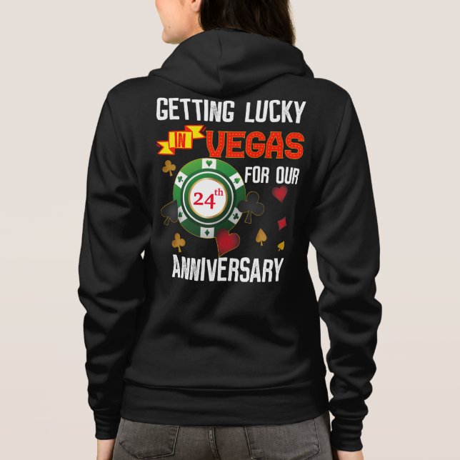 Las Vegas Wedding Anniversary Couple Matching Trip Hoodie (Rückseite)