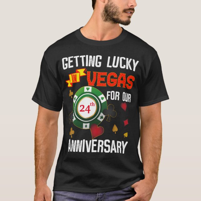 Las Vegas Wedding Anniversary Couple Matching Trip T-Shirt (Vorderseite)