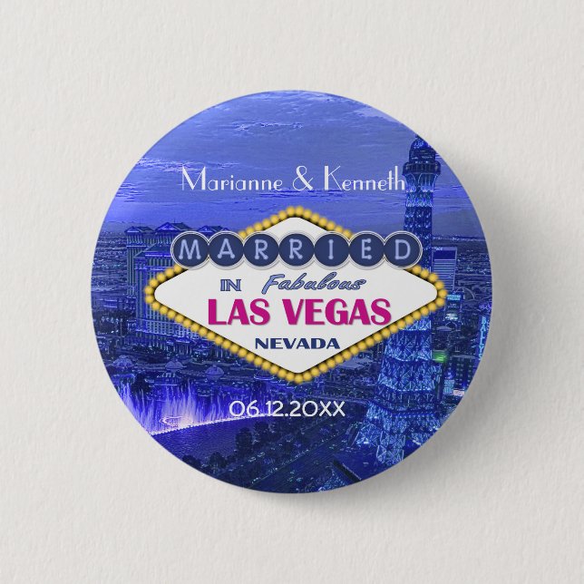 Las Vegas Wedding - Anpassen Button (Vorderseite)