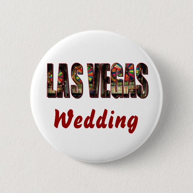 Las Vegas Wedding Button (Vorderseite)