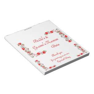 Las Vegas Wedding Candy Bar Wrapper Gastgeschenk Notizblock