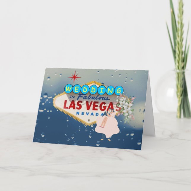 Las Vegas Wedding Card Ankündigung (Vorderseite)