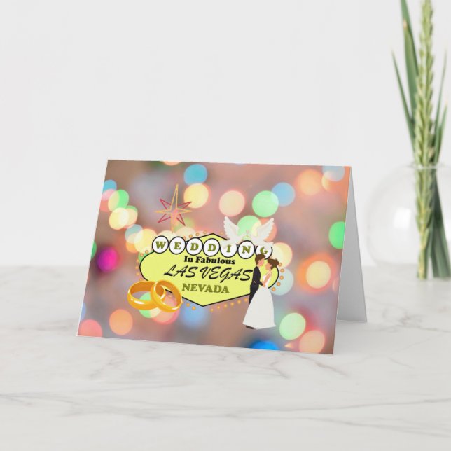 Las Vegas Wedding Card Ankündigung (Vorderseite)