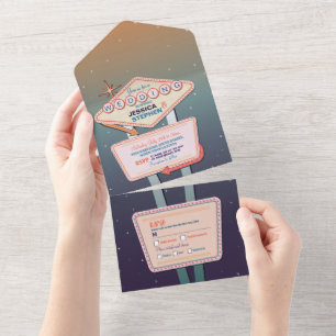 Las Vegas Wedding Casino Einladung UAWG