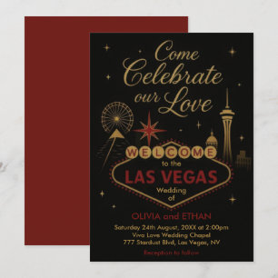 Las Vegas Wedding Einladung