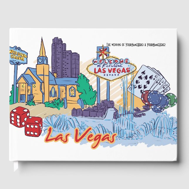 Las Vegas Wedding Gästebuch (Vorderseite)