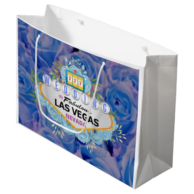 Las Vegas Wedding Geschenktasche Große Geschenktüte (Vorderseite Schrägansicht)