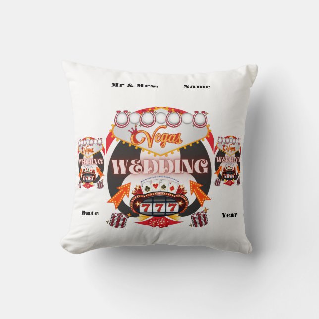 Las Vegas Wedding Gift Kissen (Vorderseite)