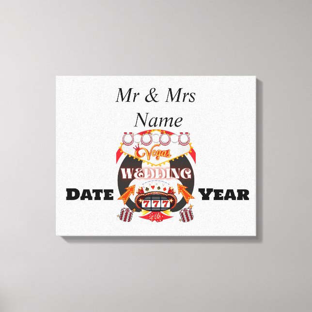 Las Vegas Wedding Gift Leinwanddruck (Vorderseite)