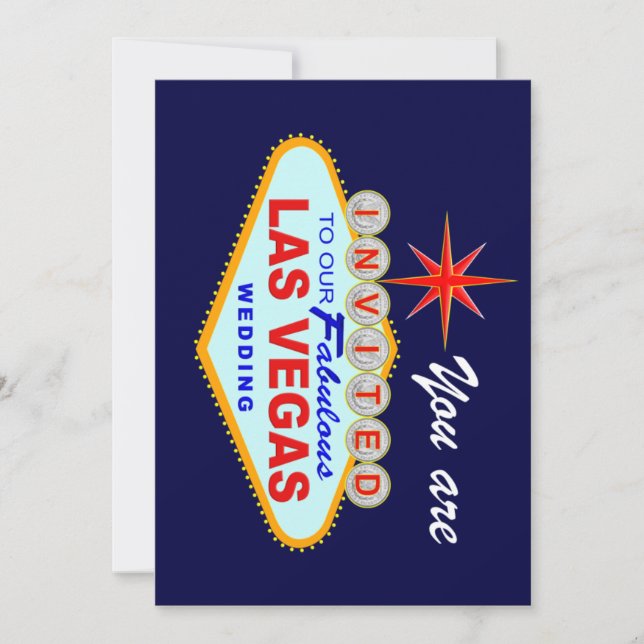 Las Vegas Wedding Invite Einladung (Vorderseite)