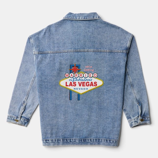 Las Vegas Wedding Jeansjacke (Rückseite)