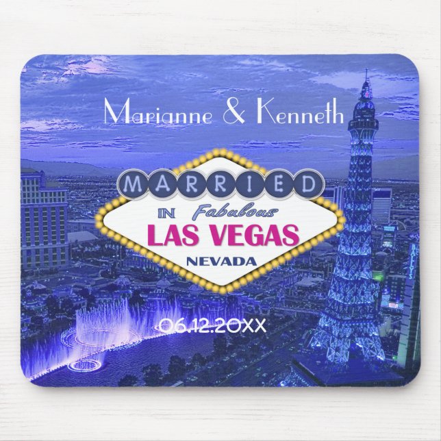Las Vegas Wedding Keepake Mousepad (Vorne)