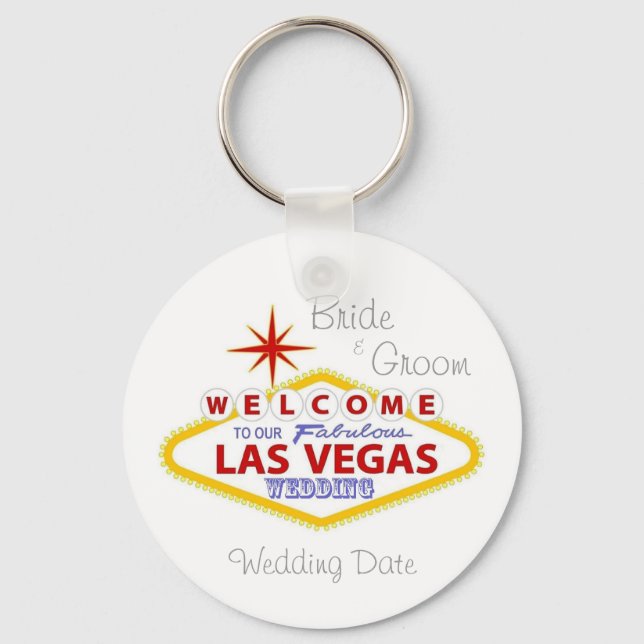 Las Vegas Wedding Keepake Schlüsselanhänger (Vorderseite)