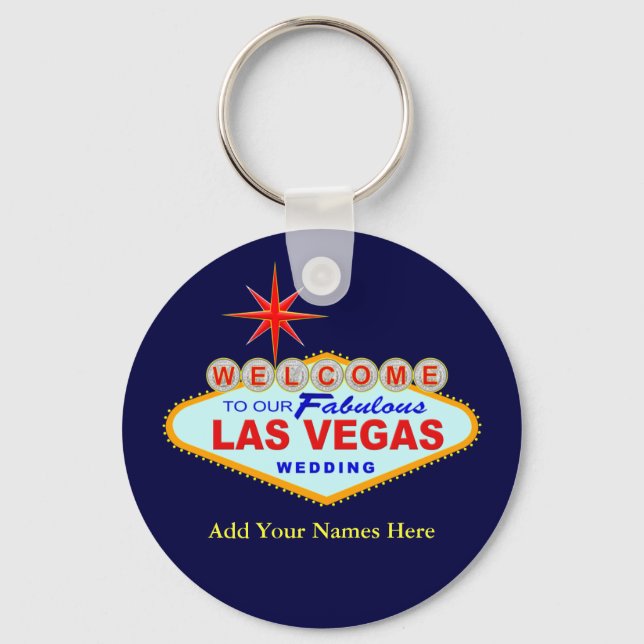 Las Vegas Wedding Key Chain Schlüsselanhänger (Vorderseite)