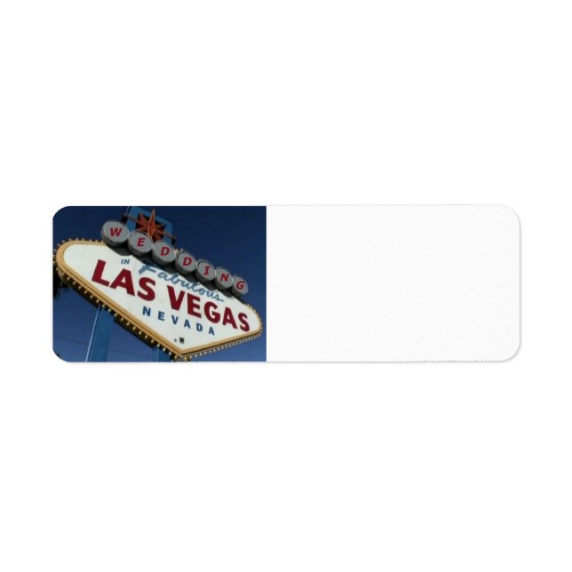 Las Vegas Wedding Label (Vorne)