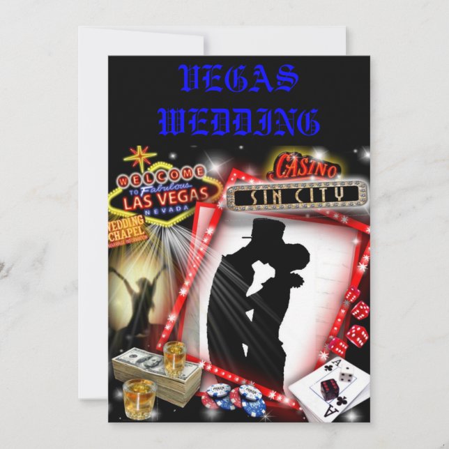 Las Vegas Wedding lädt ein Einladung (Vorderseite)