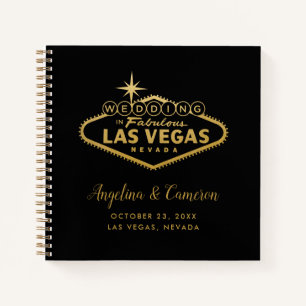 Las Vegas Wedding Lässiges Gästebuch Notizbuch