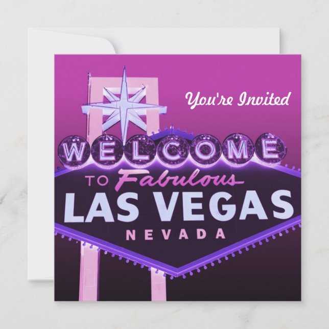 Las Vegas Wedding oder jede Feierliche Einladung (Vorderseite)