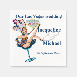 Las Vegas Wedding Party Serviette