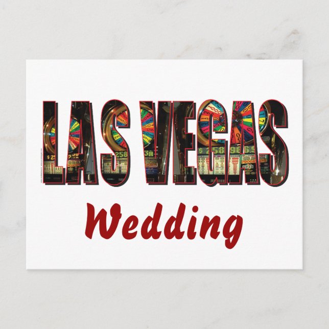 Las Vegas Wedding Postkarte (Vorderseite)