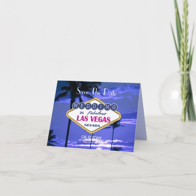 Las Vegas Wedding - Save the Date Ankündigung (Vorderseite)