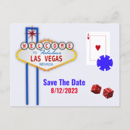 Las Vegas Wedding Save the Date Postkarte