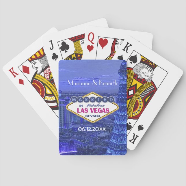 Las Vegas Wedding Spielkarten (Rückseite)