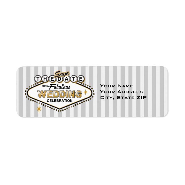 Las Vegas Wedding STD Label (Vorne)
