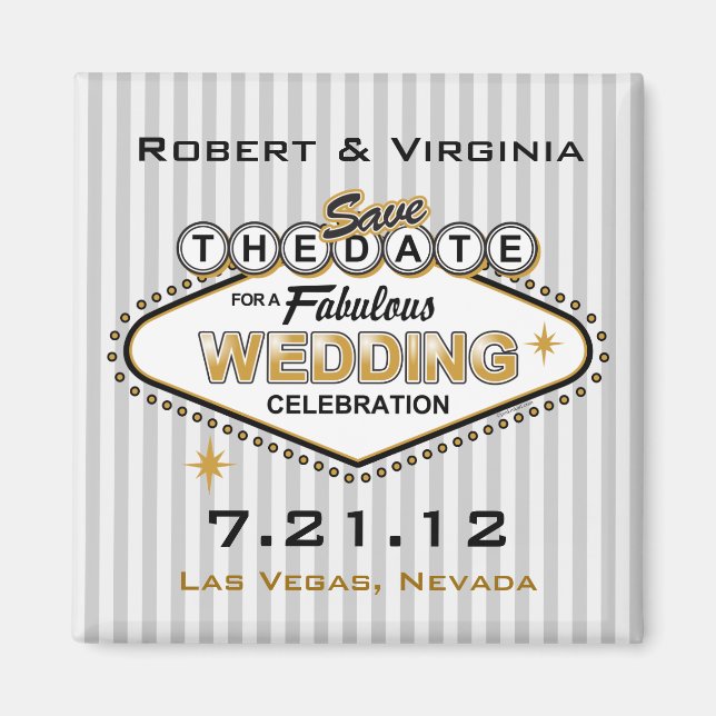 Las Vegas Wedding STD Magnet (Vorne)